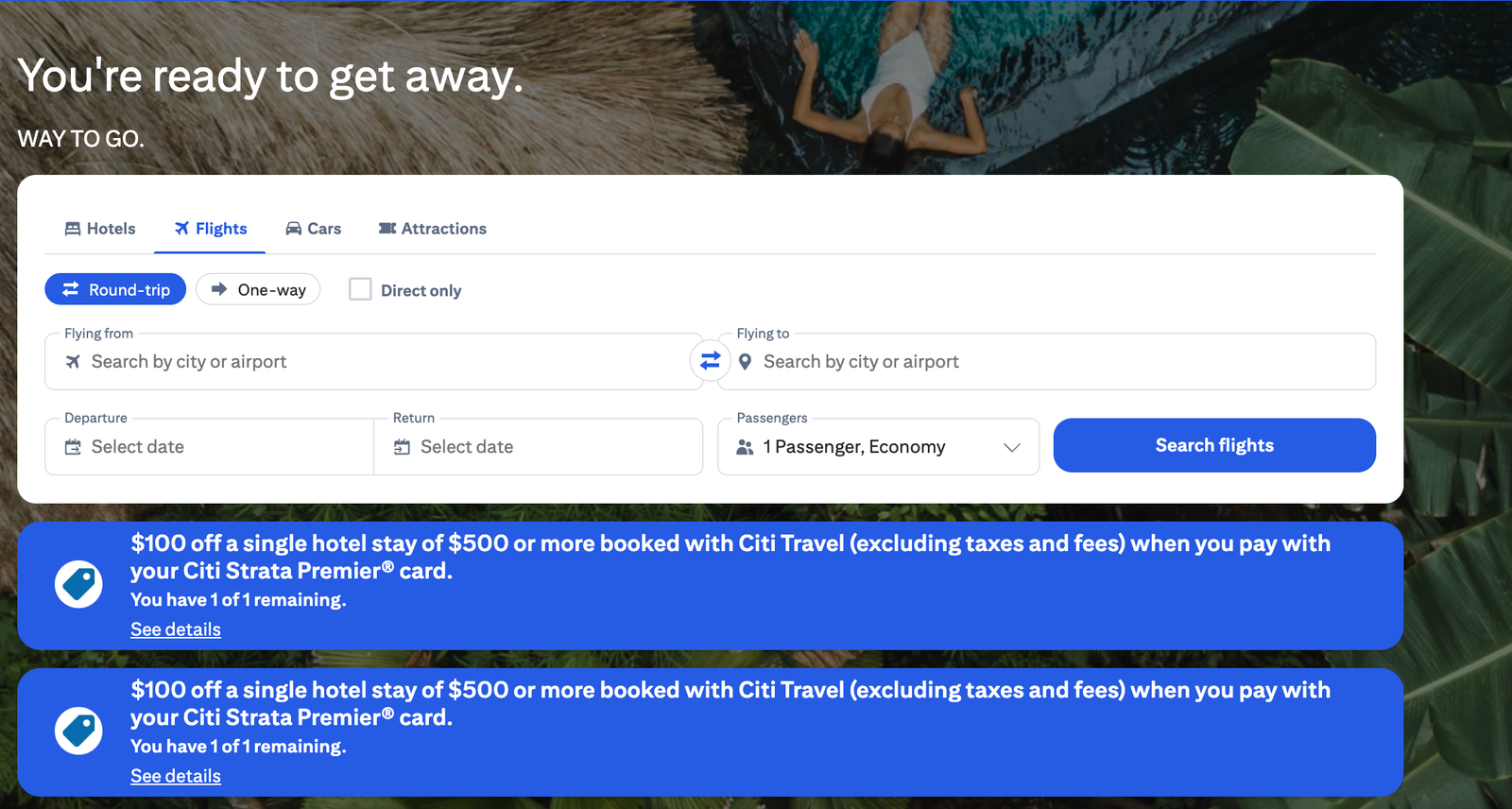 Citi Travel home page